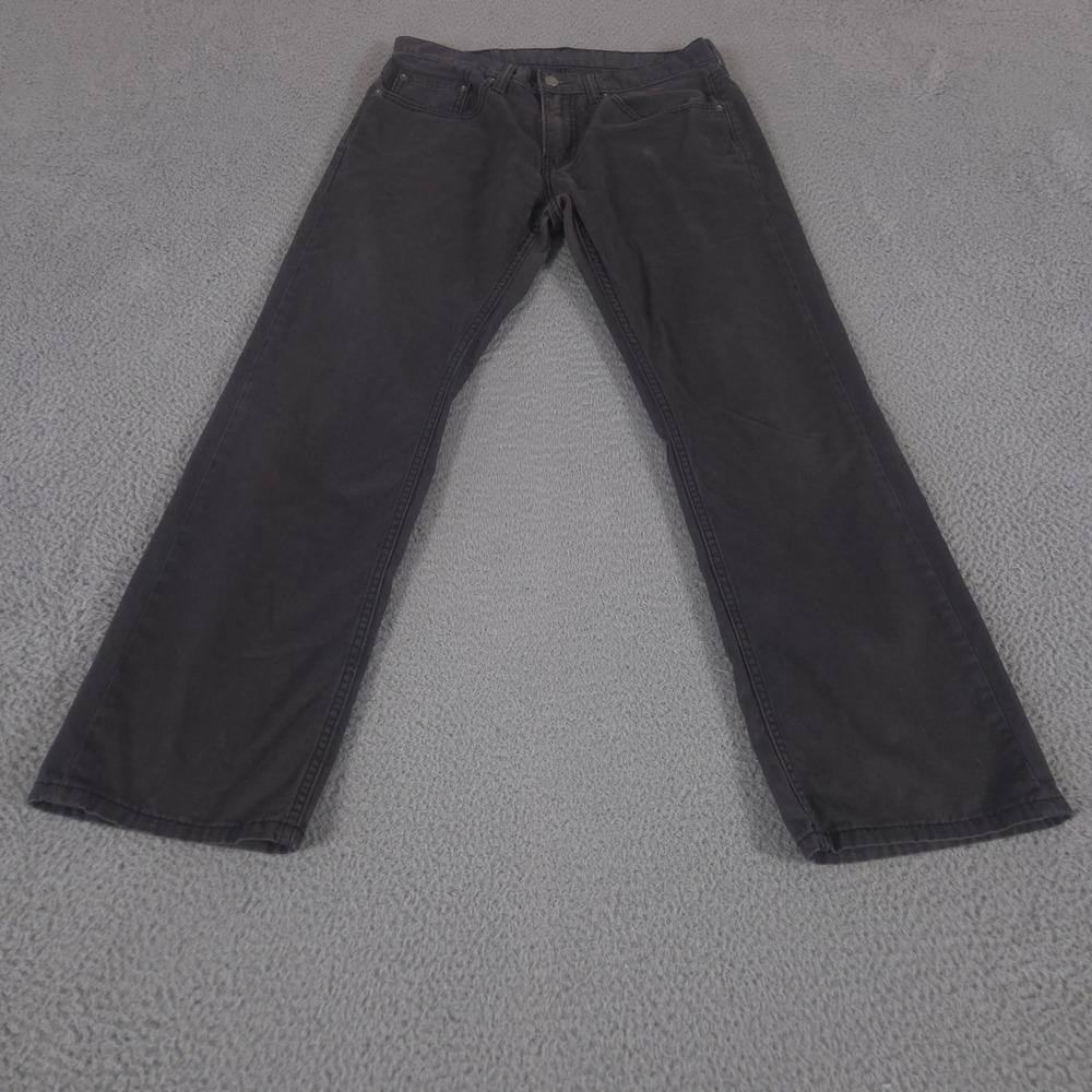 Levi's Jeans Mens 31x30 Black 559 Relaxed Straight Leg Faded Denim Cotton Pants
